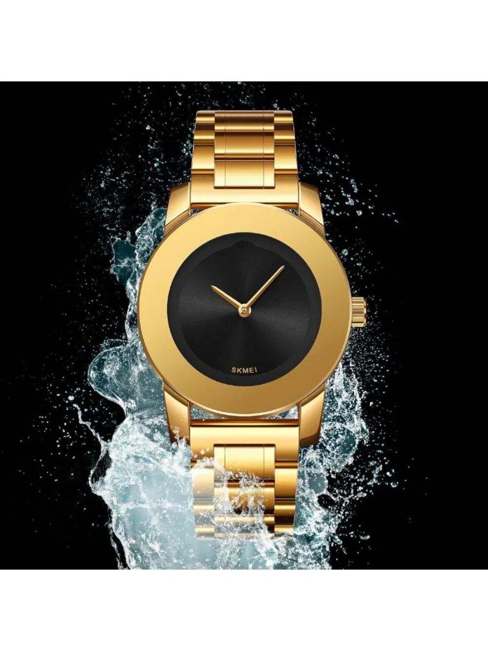 Elegant Unisex Stainless Steel Waterproof Quartz Watch - Minimalist Luxury